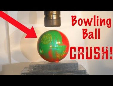 Τι θα συμβεί αν βάλεις μια μπάλα bowling σε υδραυλική πρέσα; (βίντεο)